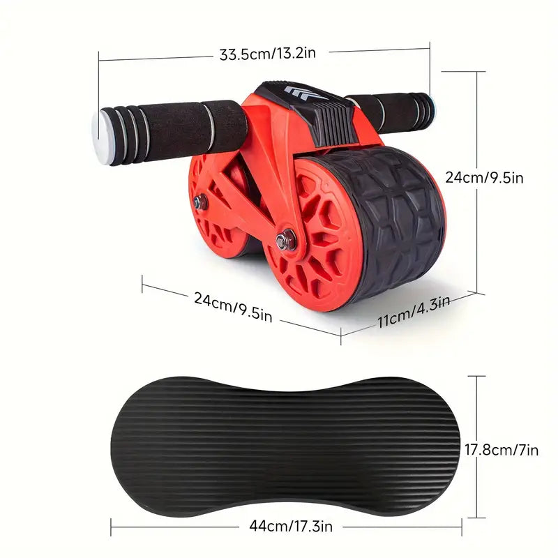 Automatic Rebound Abdominal Roller with Kneeling Pads-4