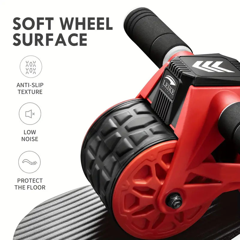 Automatic Rebound Abdominal Roller with Kneeling Pads-3