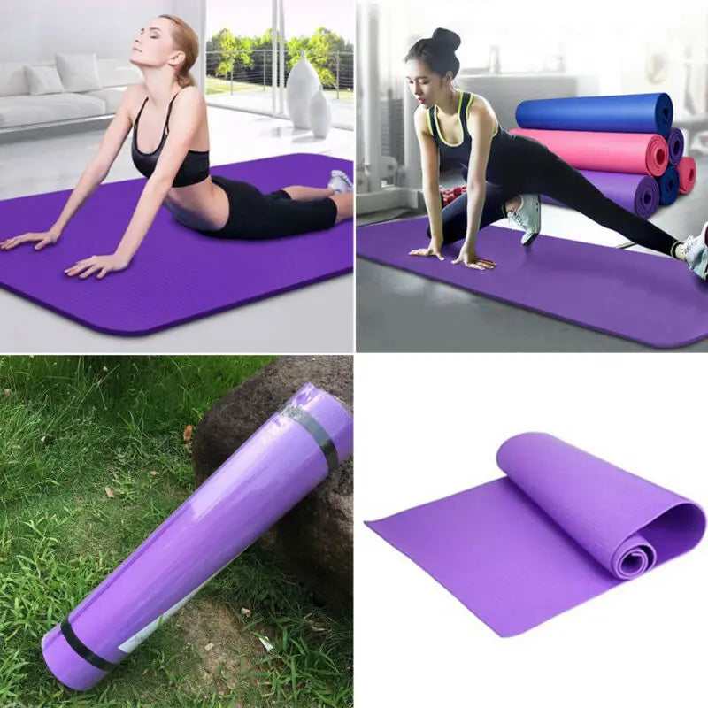 NNETM Non-Slip Foam Yoga Mat for Fitness & Pilates-2
