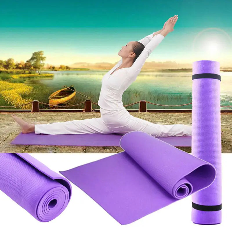 NNETM Non-Slip Foam Yoga Mat for Fitness & Pilates-3