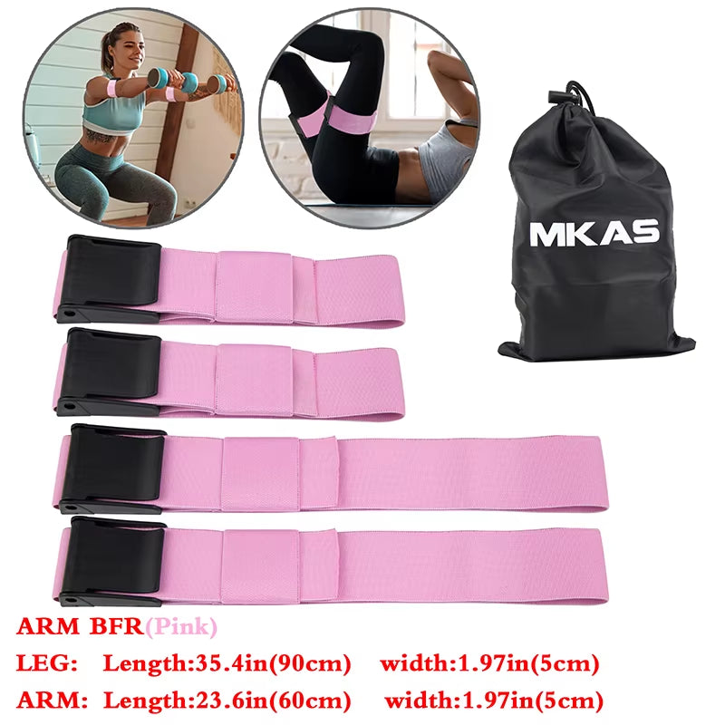 BFR Booty Bands Blood Flow Restriction Bands Resistance Butt Squat Thigh Glutes Hip Building Kaatsu Straps Gym Fitness Equipment