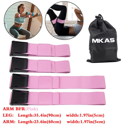 BFR Booty Bands Blood Flow Restriction Bands Resistance Butt Squat Thigh Glutes Hip Building Kaatsu Straps Gym Fitness Equipment
