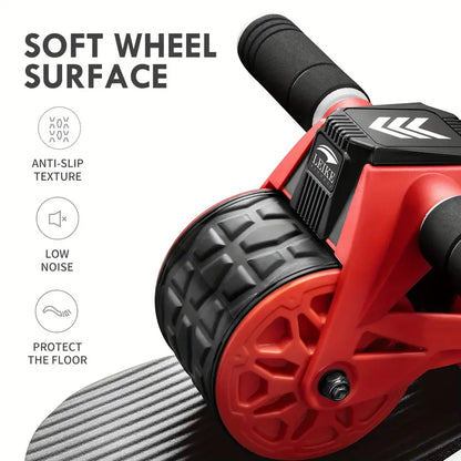 Automatic Rebound Abdominal Roller with Kneeling Pads-3