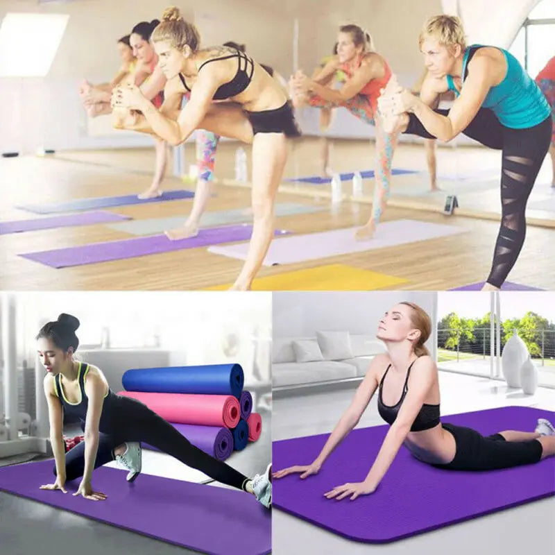 NNETM Non-Slip Foam Yoga Mat for Fitness & Pilates-4