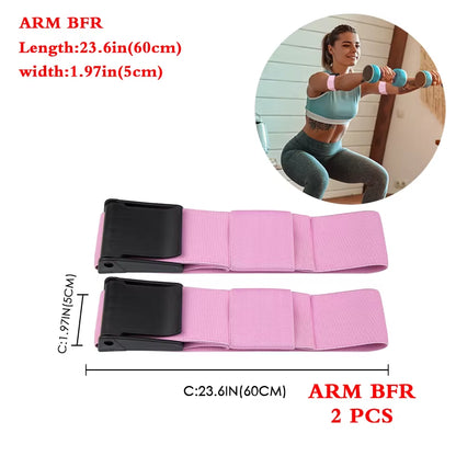 BFR Booty Bands Blood Flow Restriction Bands Resistance Butt Squat Thigh Glutes Hip Building Kaatsu Straps Gym Fitness Equipment